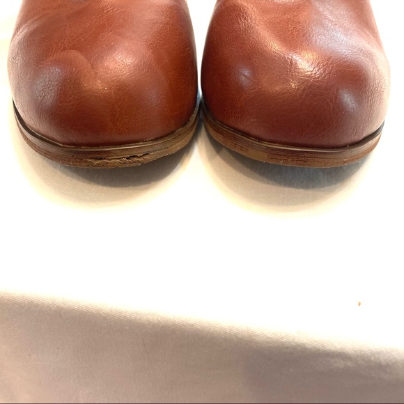 Boutique cognac western boots. Sz 6.5 Leather wraps faux leather and sue… - Picture 12 of 14